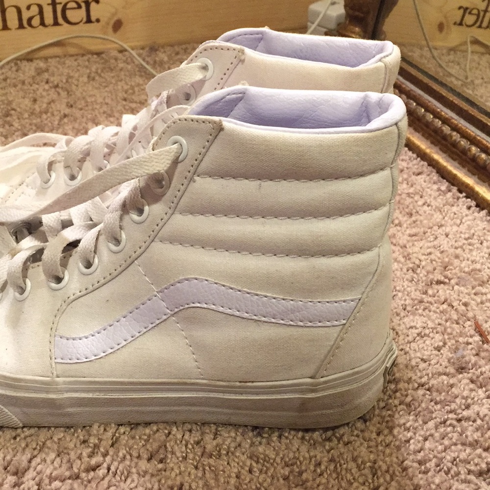 Vans sk8 highs white